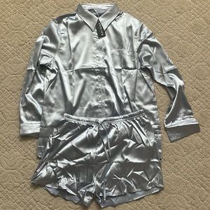 Brand new, never worn satin pajama set
